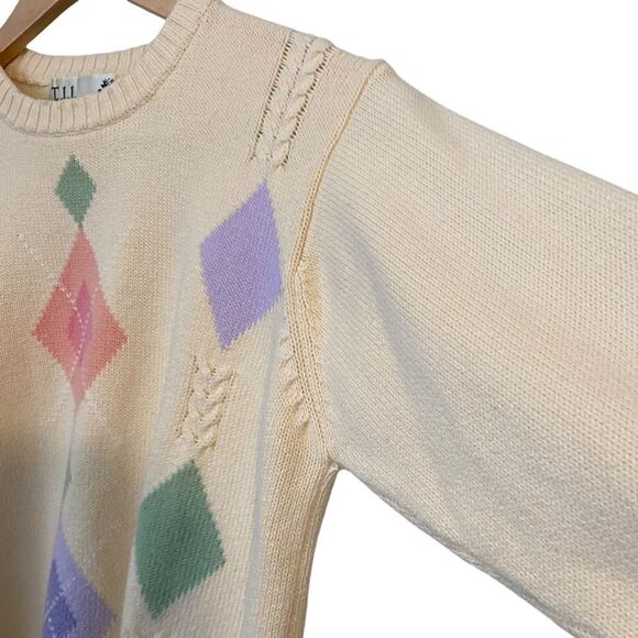 Vintage Tulchan Crewneck Sweater 100% Cotton n Size Small - Picture 6 of 8